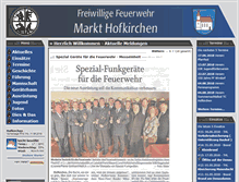 Tablet Screenshot of feuerwehr-hofkirchen.de